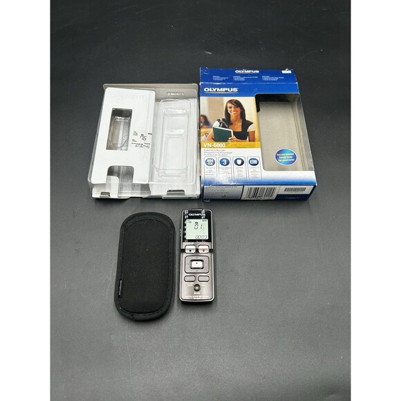 Olympus VN-6000 Handheld Indexing Digital Voice Recorder 1GB Memo Notes Dates